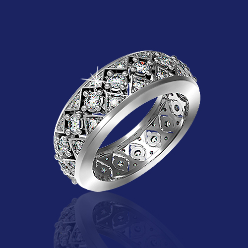 Кольцо Graff Snowfall Single Row Ring