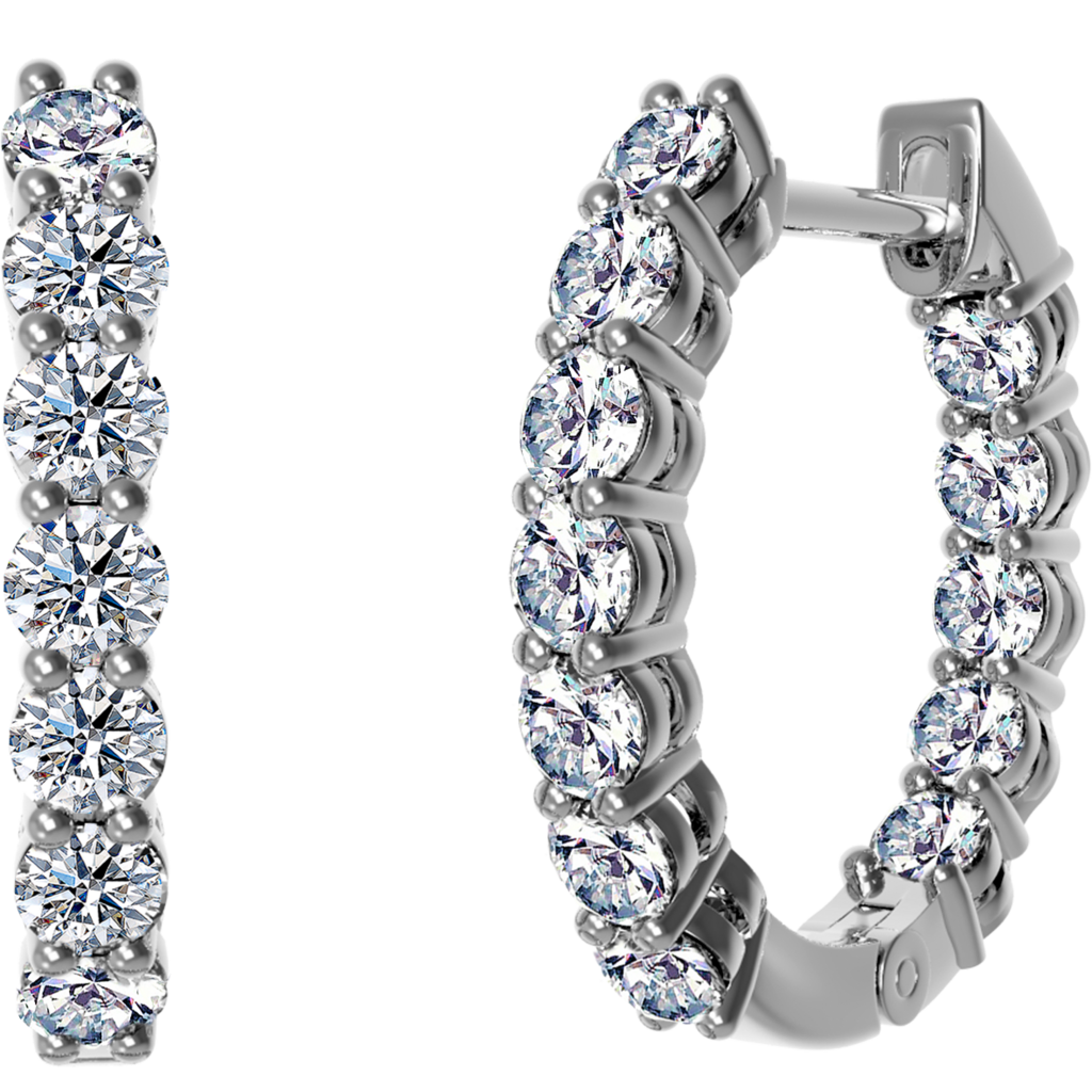 Сережки Diamond hoop 2.0
