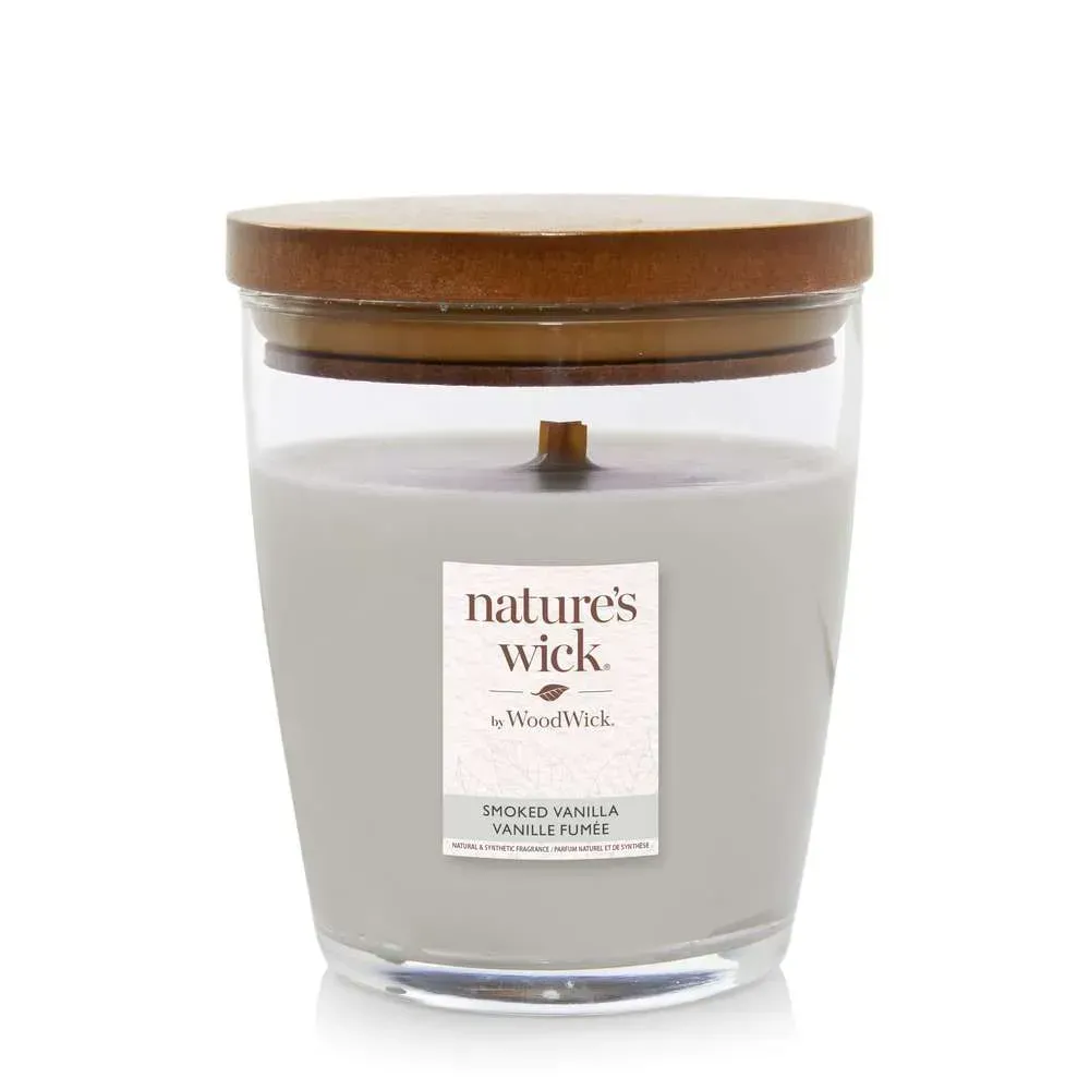 Woodwick Nature’s Wick Smoked Vanilla - Ароматична свічка, 284г