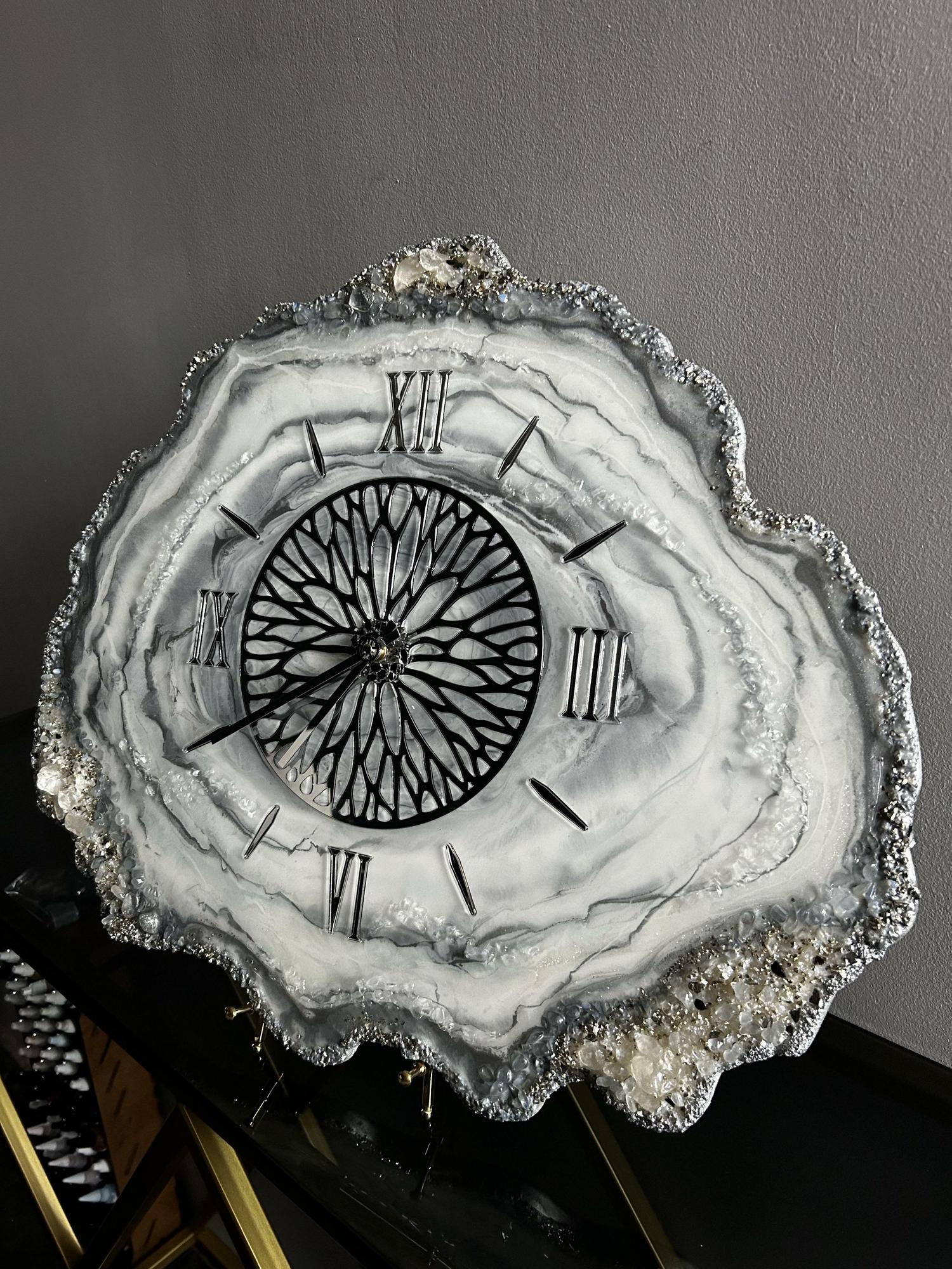 Часы-жеода Blue Crystal