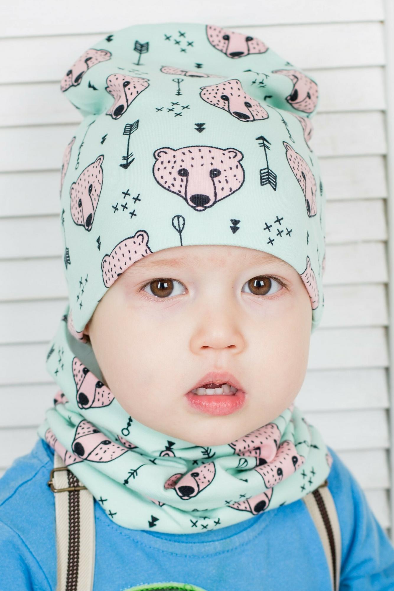 Шапка и снуд серый