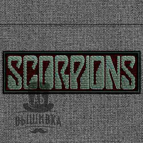 Дизайн машинной вышивки нашивки логотип Skorpions