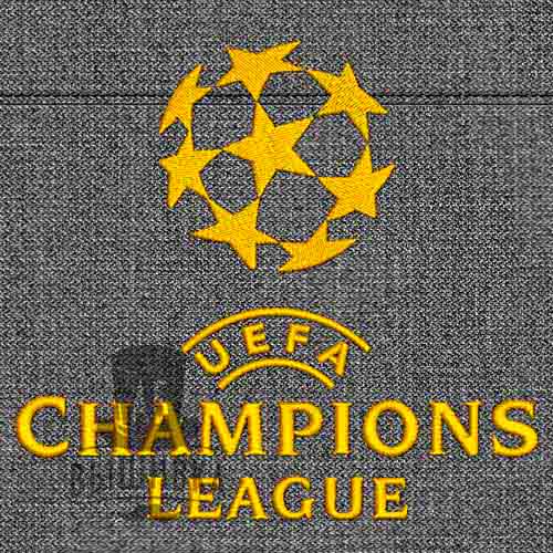 Дизайн машинной вышивки UEFA Champions league
