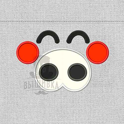 Дизайн машинной вышивки аппликации Поросенок (Свинья). Набор 1