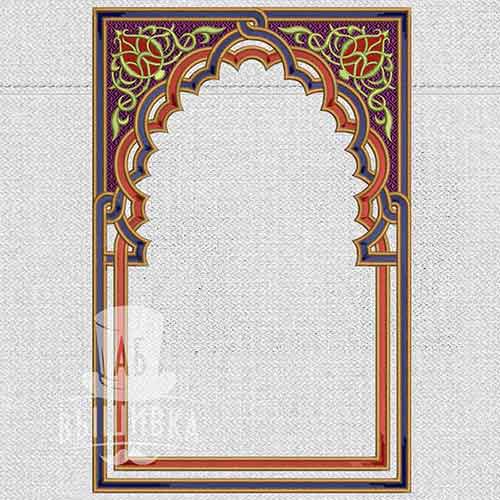 Дизайн машинной вышивки рамки для иконы Воскресение Христово