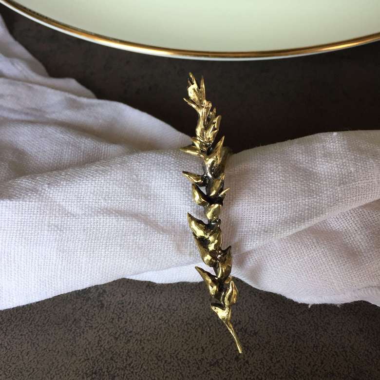 набор колец для салфеток - set of napkin rings - "Kolosok"