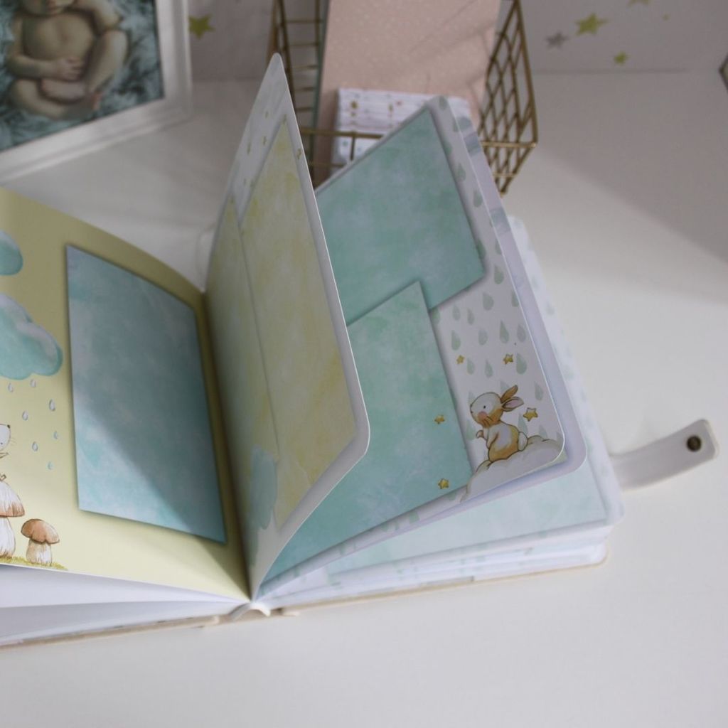 Книга альбом для новорожденных для хранения ценных моментов