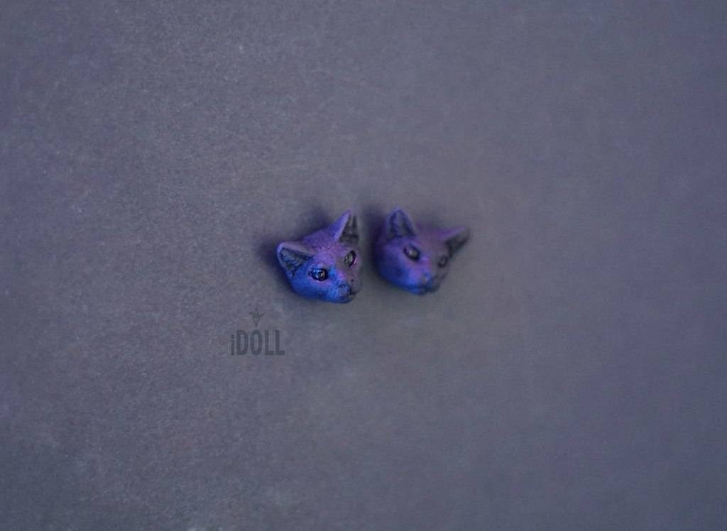 С Е Р Ь Г И > серьги чёрные сфинксы купить в интернет-магазине