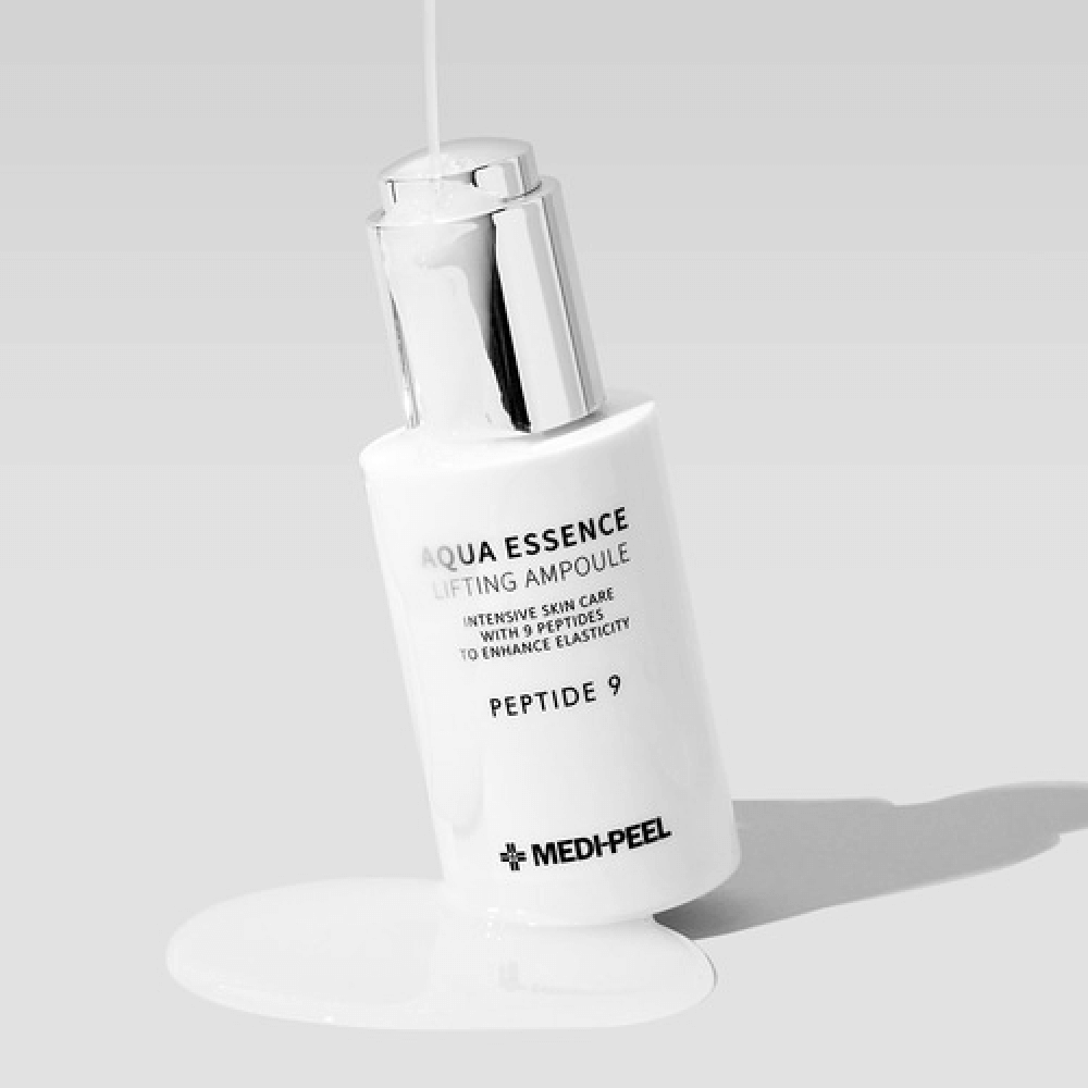 NEW > Антиоксидантная лифтинг-сыворотка с пептидами Medi-Peel Peptide 9  Aqua Essence Lifting Ampoule купить в интернет-магазине