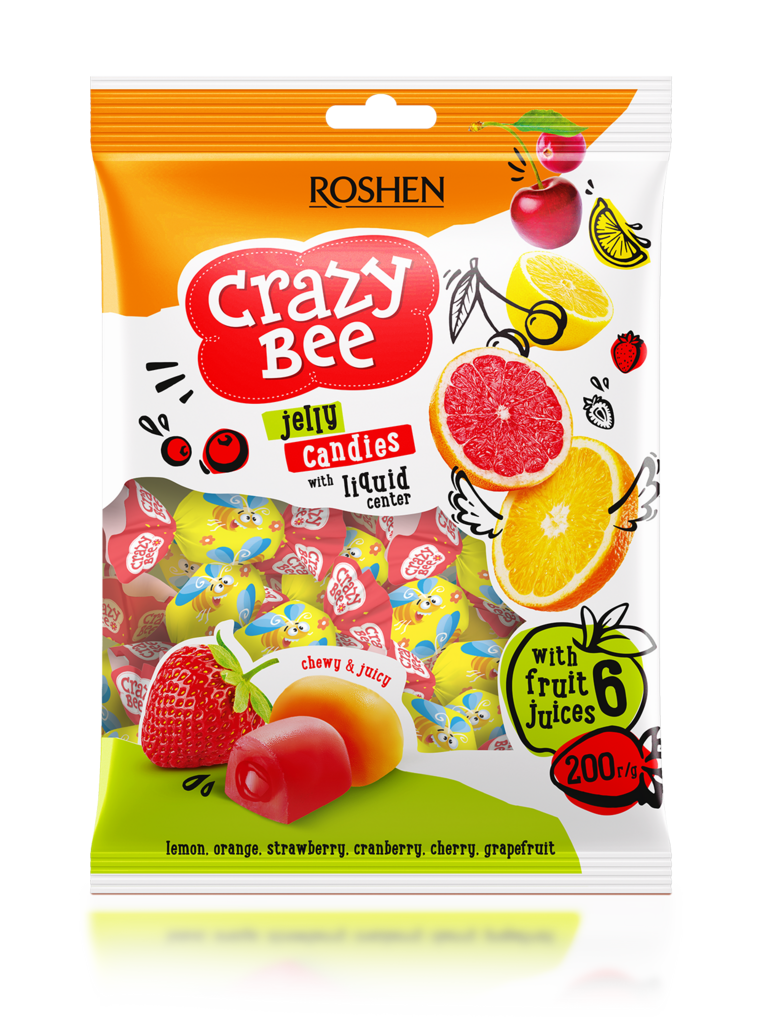 BOMBOANE DE JELEU Besenaia pciolka Frutti 220 g / 40 buc