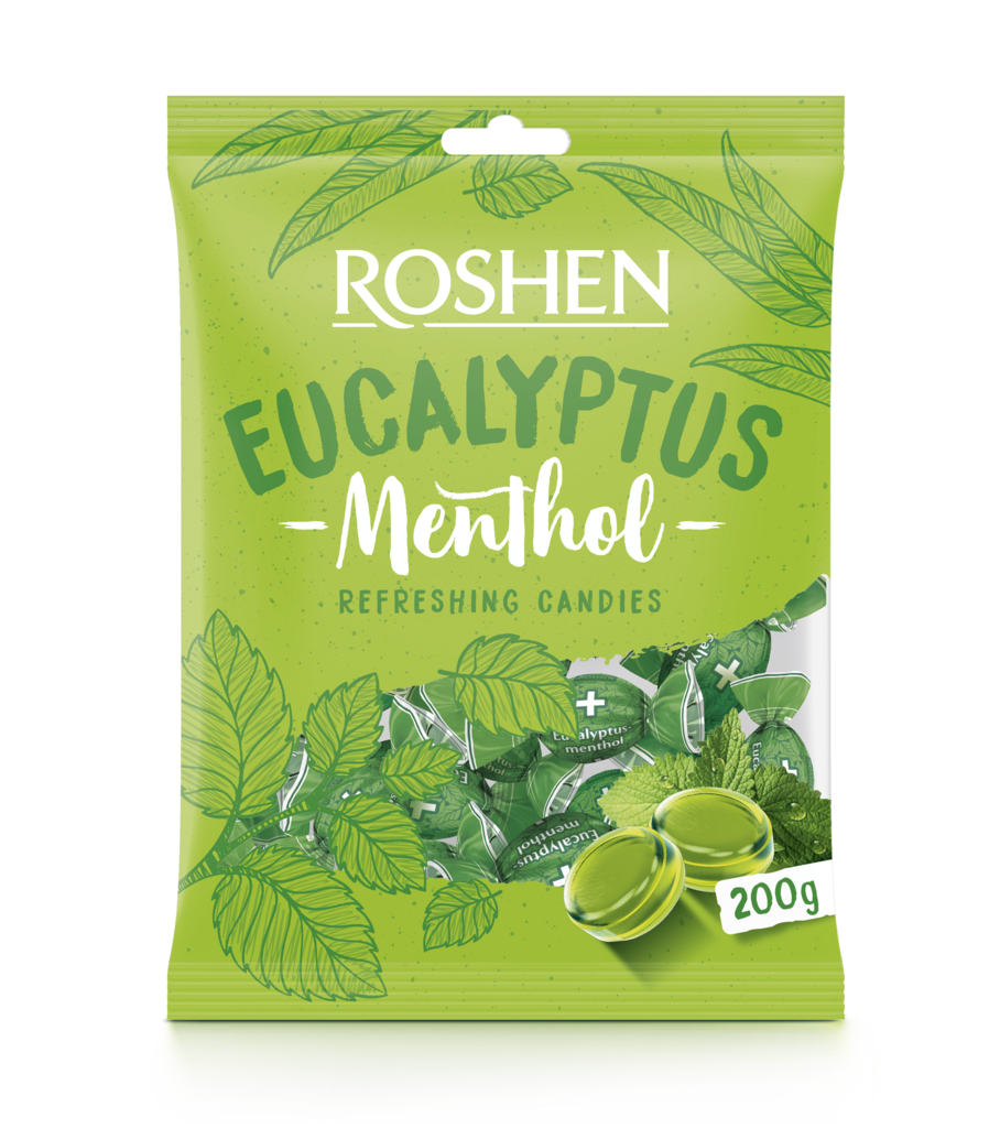 CARAMELA ROSHEN ROSHEN eucalipt-mentol 250 g / 35 buc