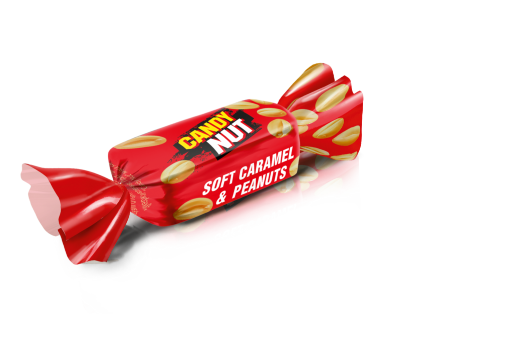 BOMBOANE ROSHEN Candy Nut caramela moale cu arahide 200 g / 40 buc