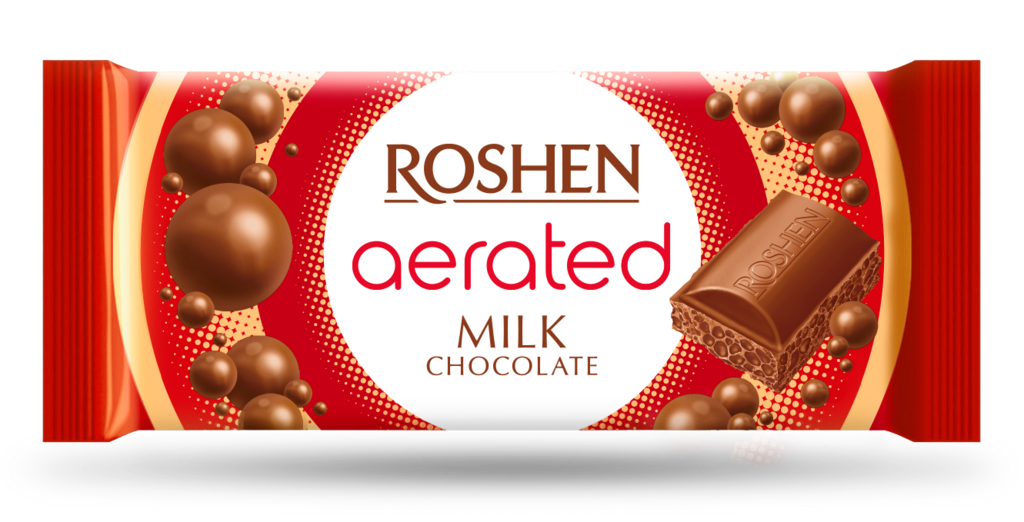 CIOCOLATA ROSHEN lapte aerata 80g / 20 buc
