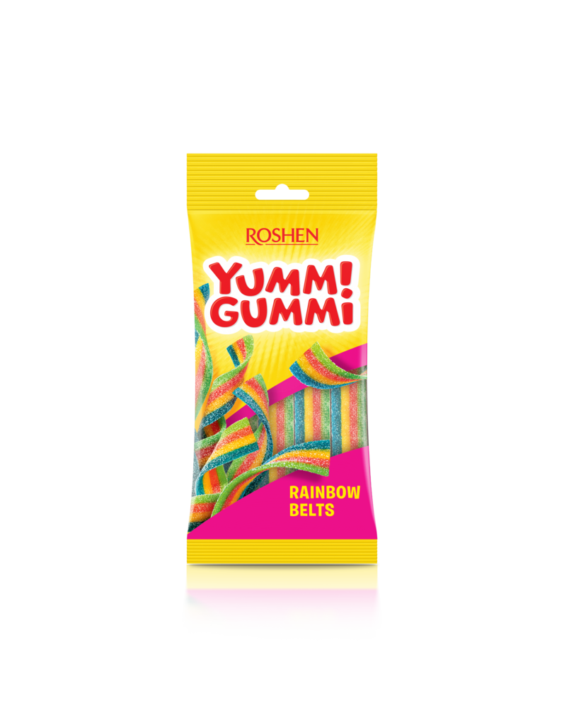 BOMBOANE DE JELEU Yummi Gummi Sour Belts 70g / 40 buc