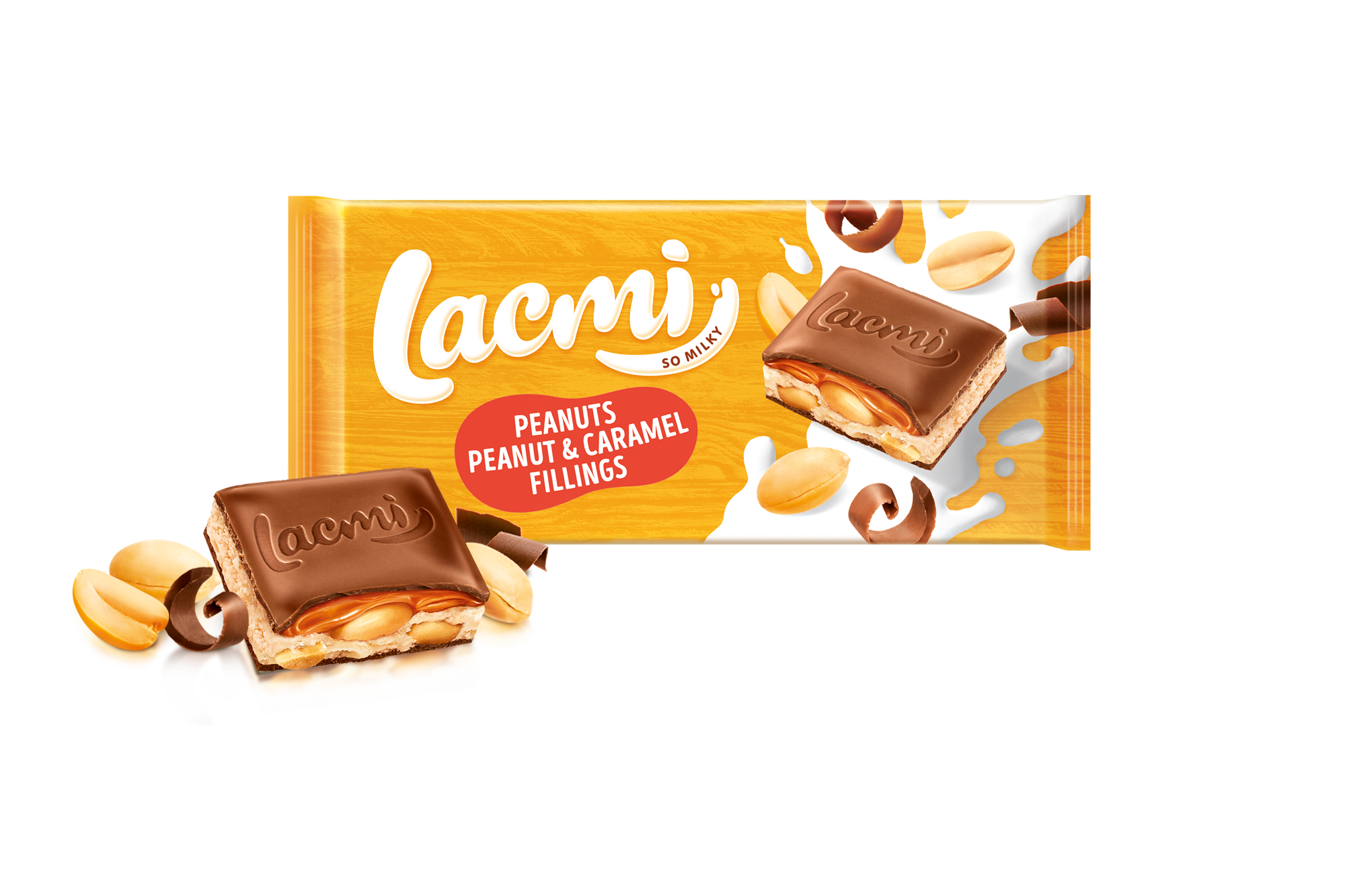 ВСЕ > CIOCOLATA ROSHEN Lacmi lapte cu alune si umplutura de