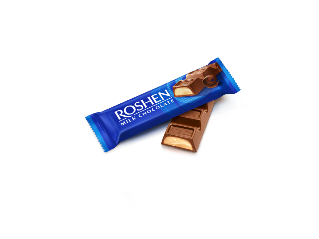 BATON ROSHEN cu lapte-ciocolata cu umplutura de crema  33g / 30 buc