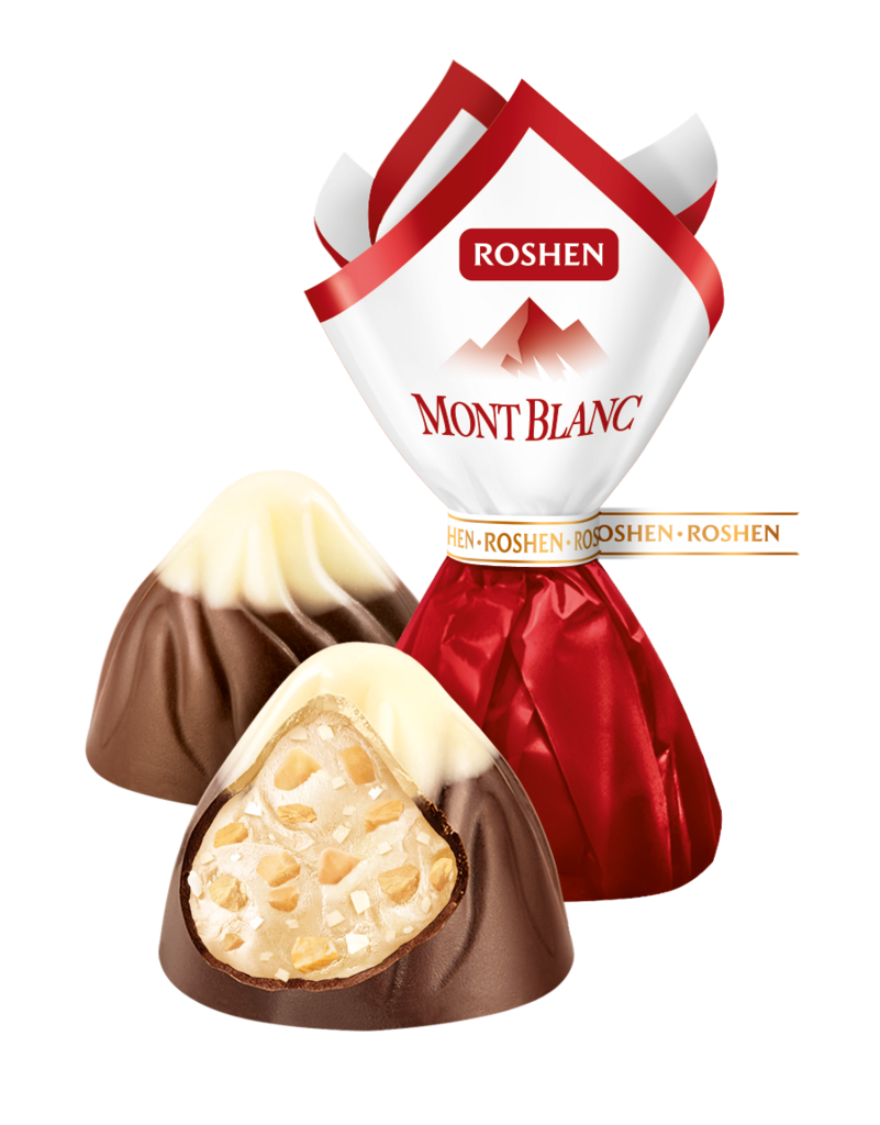 BOMBOANE ROSHEN Monblan cu migdale si crema de cocos 1kg / 4 buc