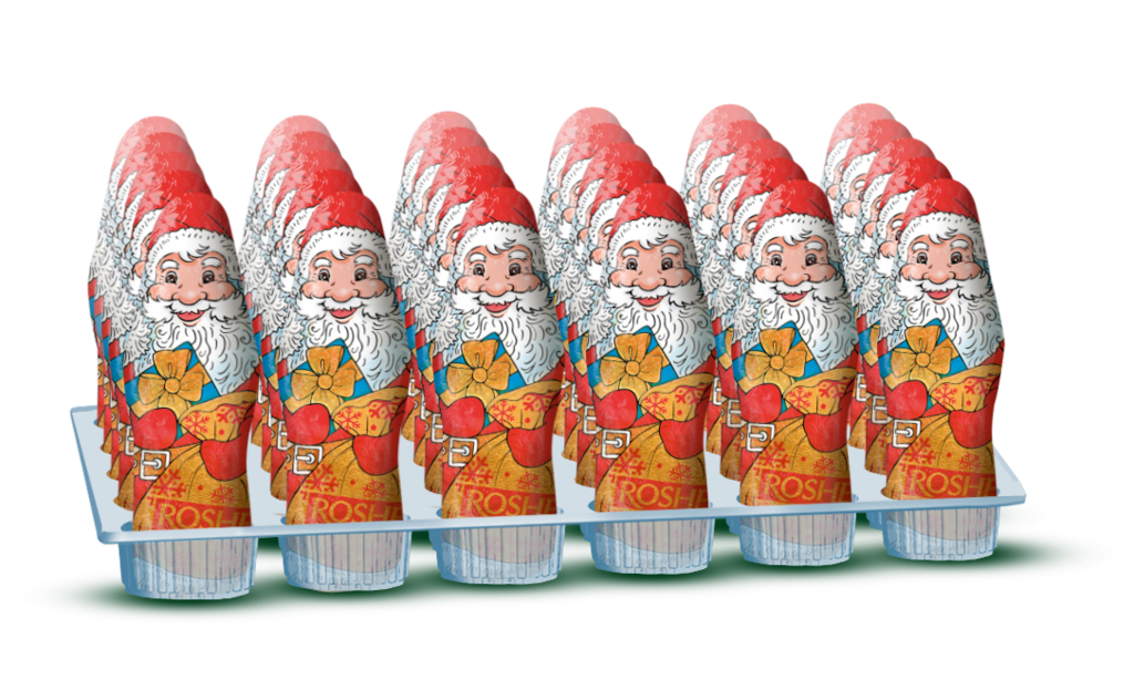 Ciocolata Figurina Mos Craciun 25g / 35 buc