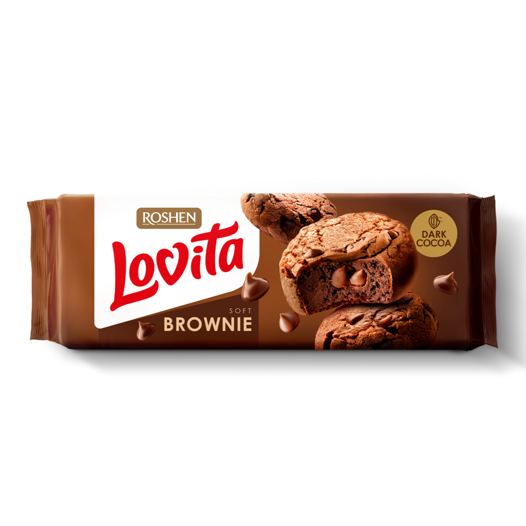 BISCUITI ROSHEN Lovita Blondie Brownie cu cacao 152g / 21 buc