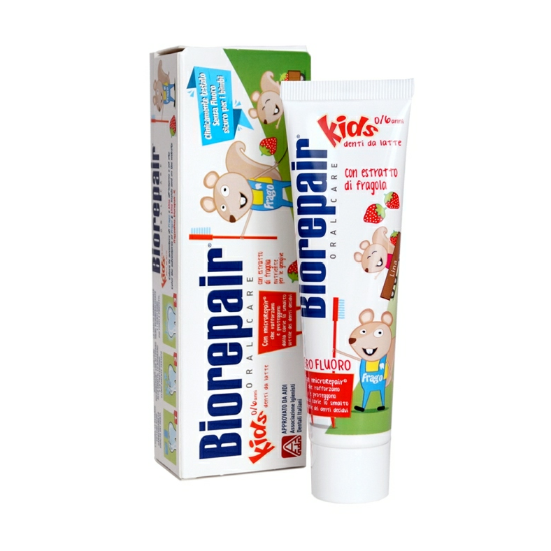 Детская зубная паста Biorepair Kids с земляника