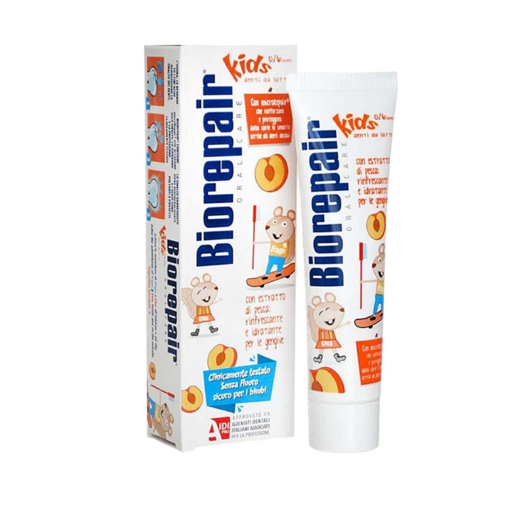 Детская зубная паста Biorepair Kids с персиком
