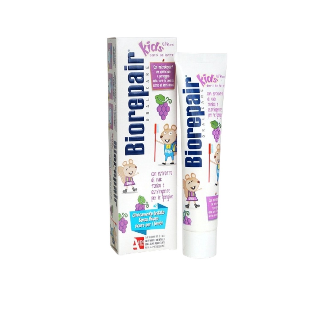 Детская зубная паста Biorepair Kids с виноградом