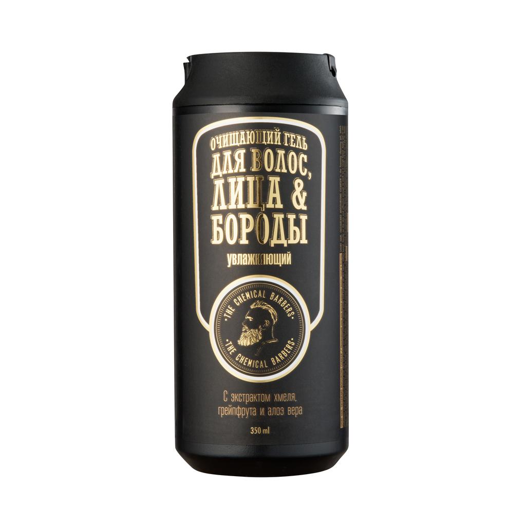 Гель увлажняющий  для мытья коротких волос, лица и бороды Short hair, face & beard Moisturizing cleanser