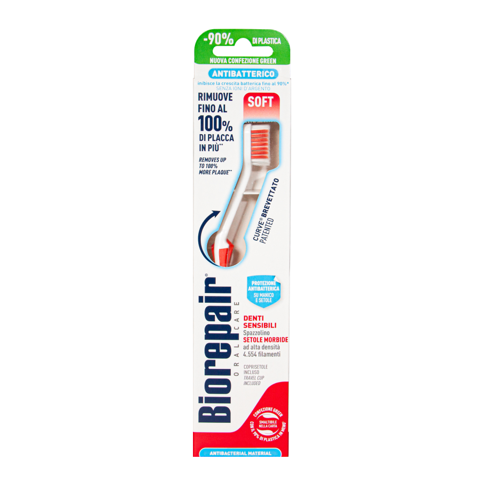 Зубная щетка Biorepair Curve Denti Sensibil мягкая