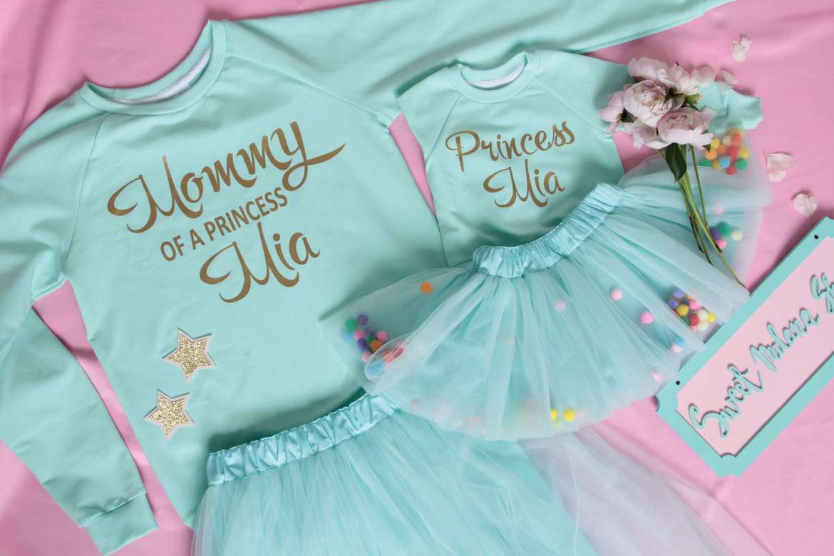 Свитшот именной мятный