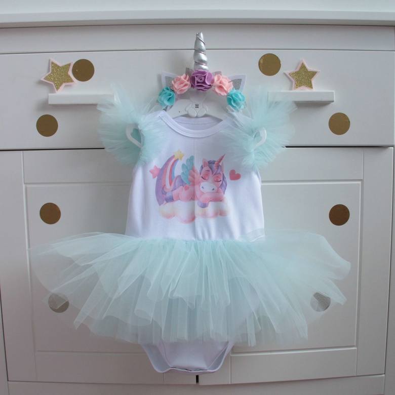 Платье-боди розовый "Пони"