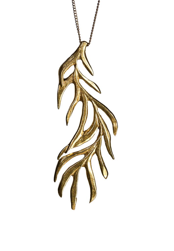 Подвеска Оливковая ветвь на цепочке