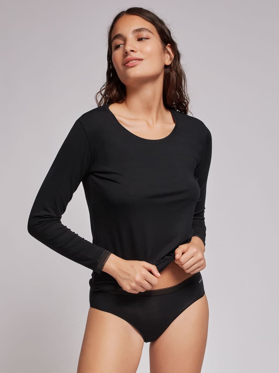 Кофта из модала на длинный рукав GISELA  1/0123