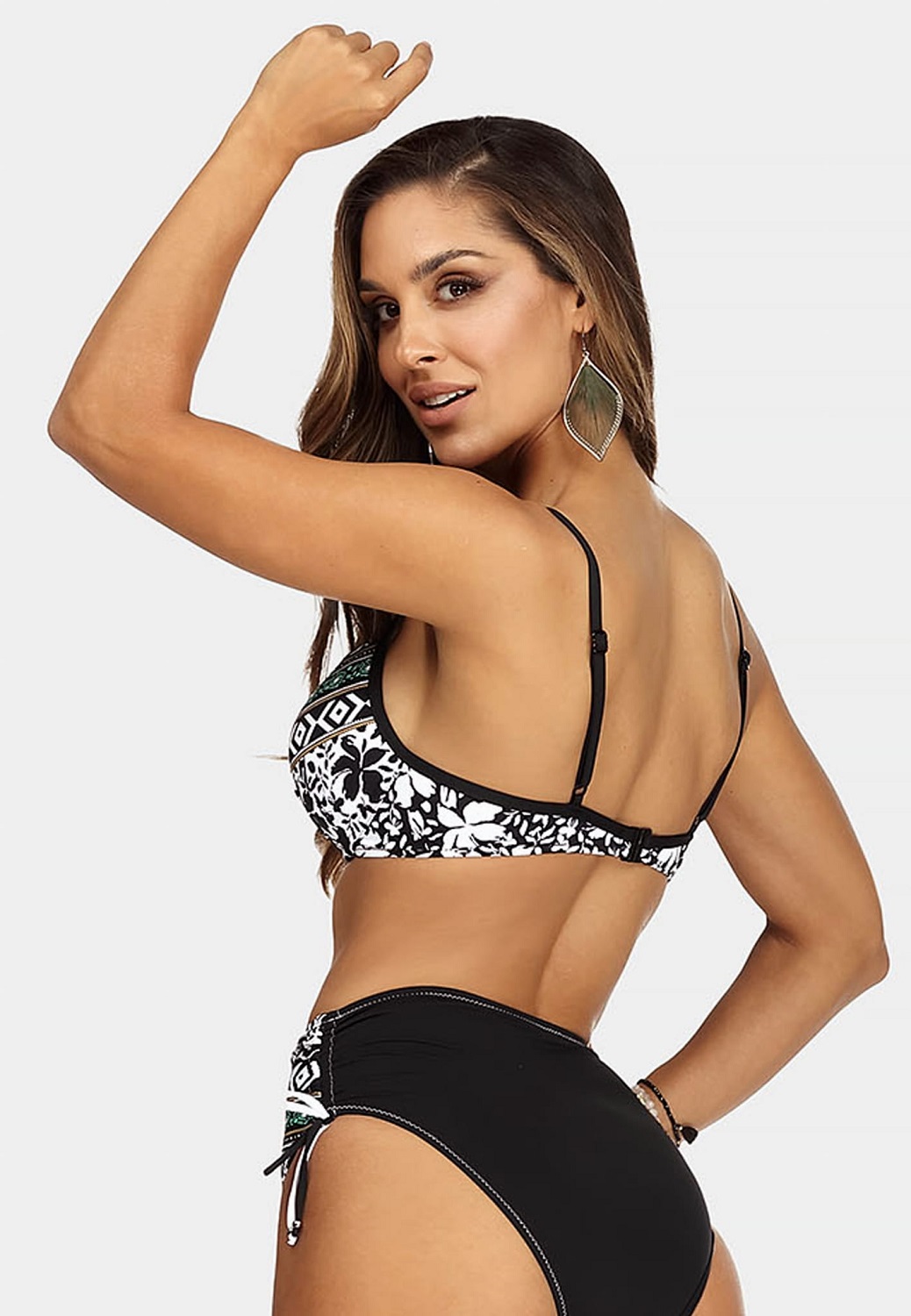 Купальник роздільний бікіні/пуш-ап Geometric FG21H/FD90 822 Feba Польща