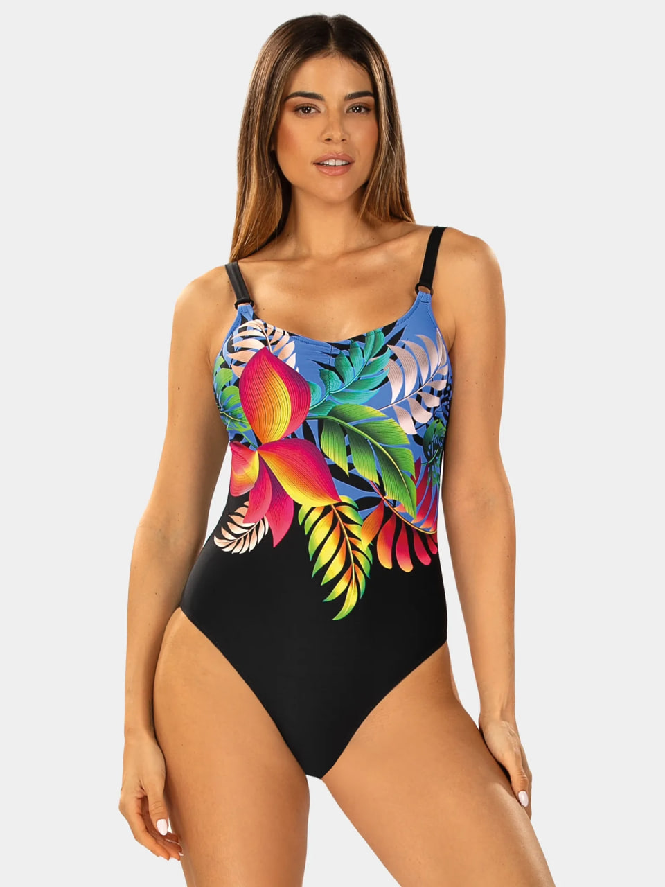 Купальник суцільний з формованими чашками F216A/900 Floral Feba Польща