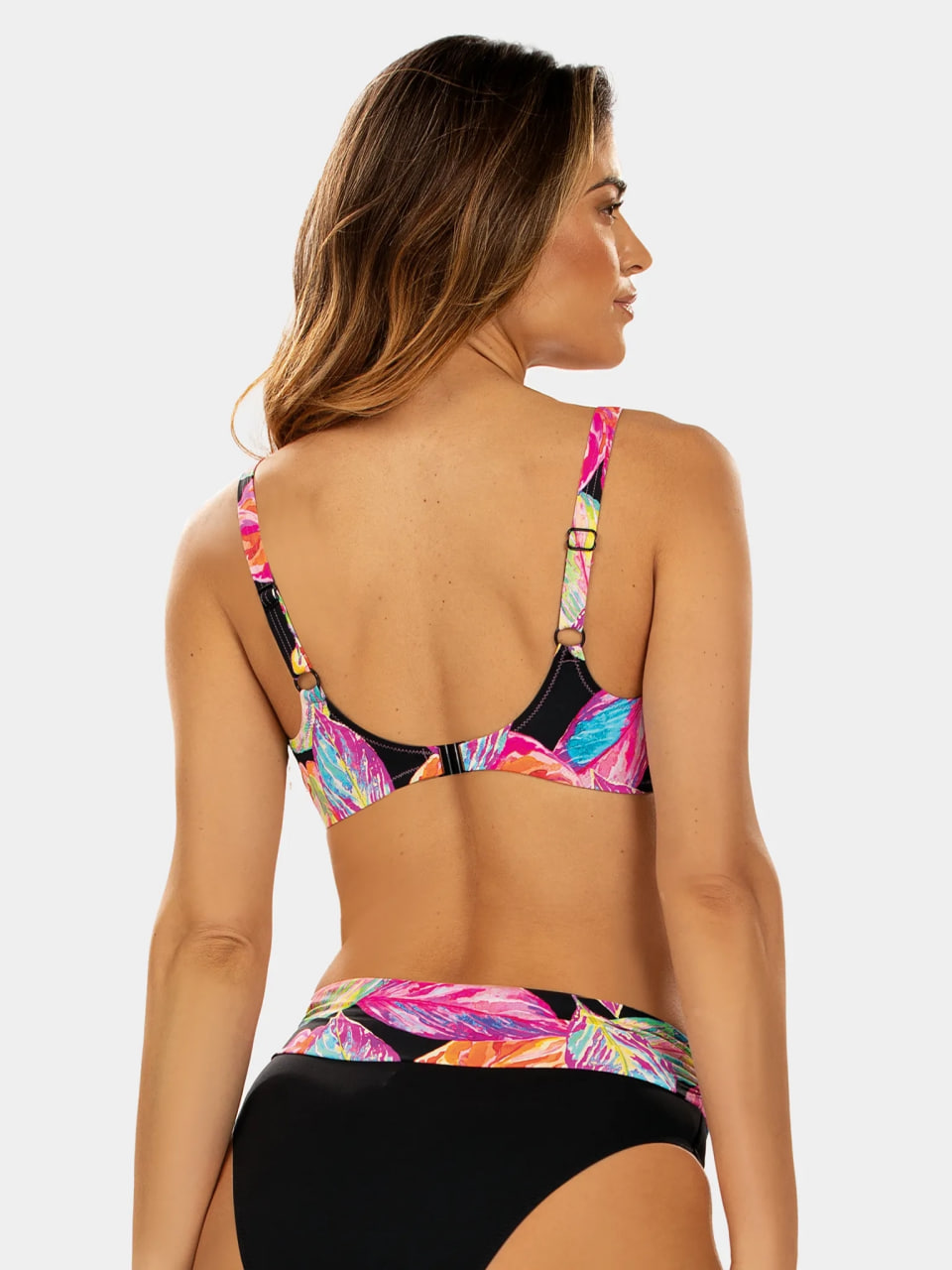 Купальник роздільний з поролоновой тонкою чашкою  FG04+FD10/902 Flower Power Feba Польща