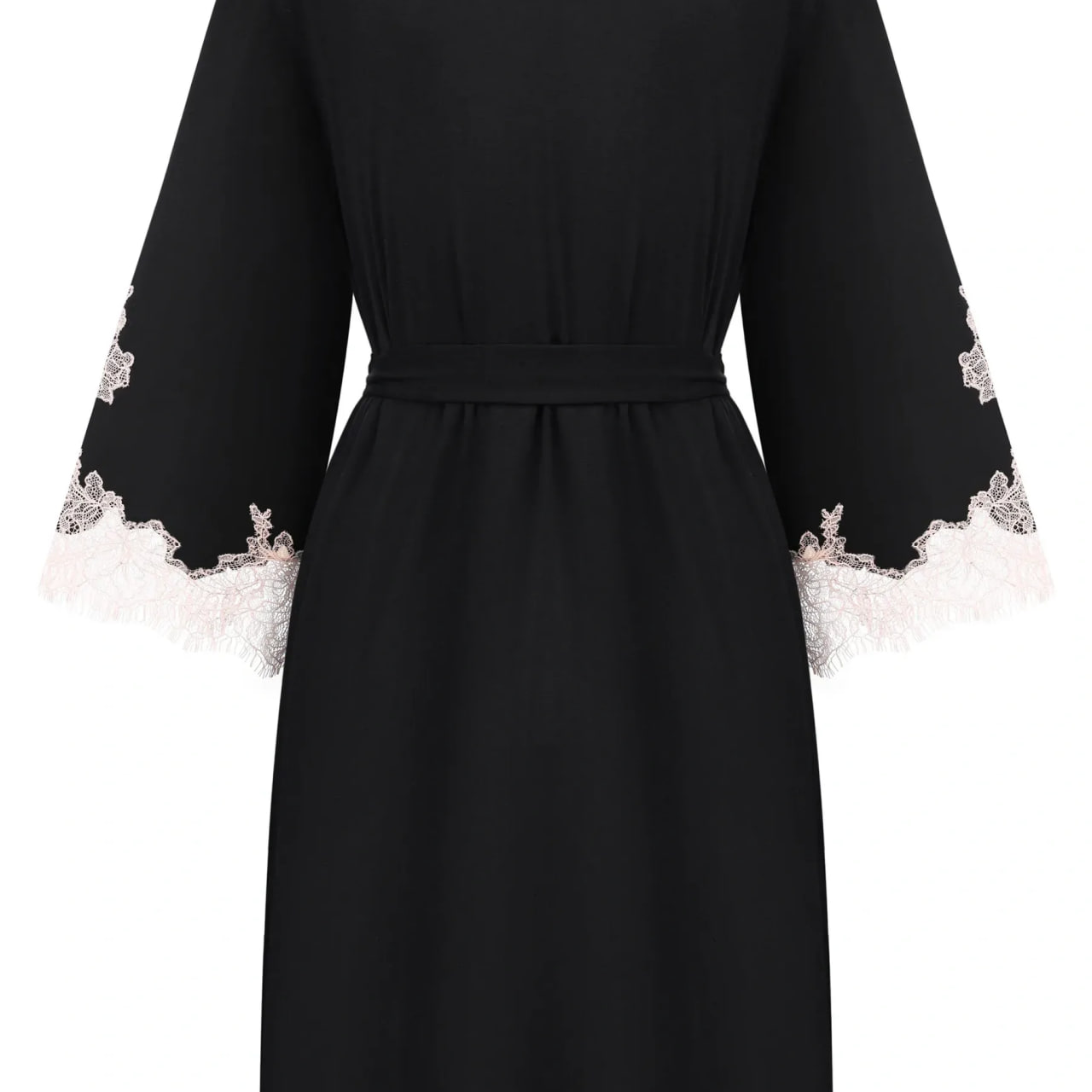 Халат з бамбуку чорний 03161O/2  Effetto Італія