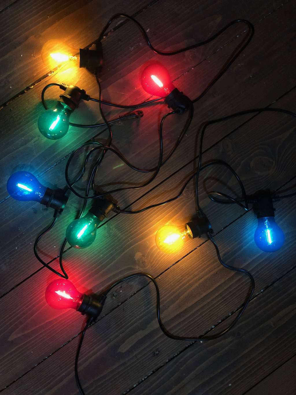 Гирлянда стекло "Карнавал цветные лампы"