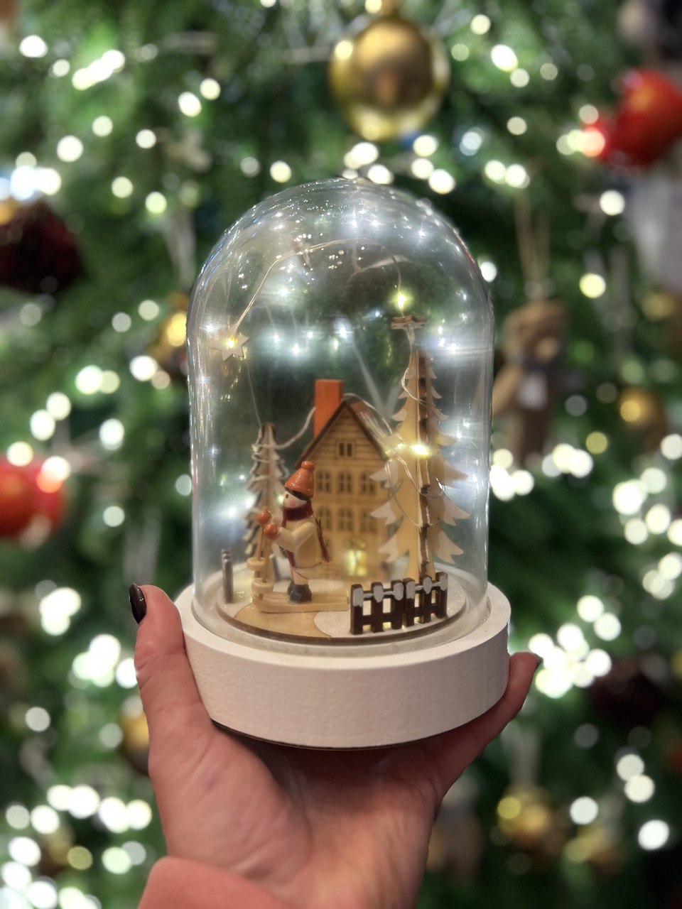 Световая банка "Зимний домик"