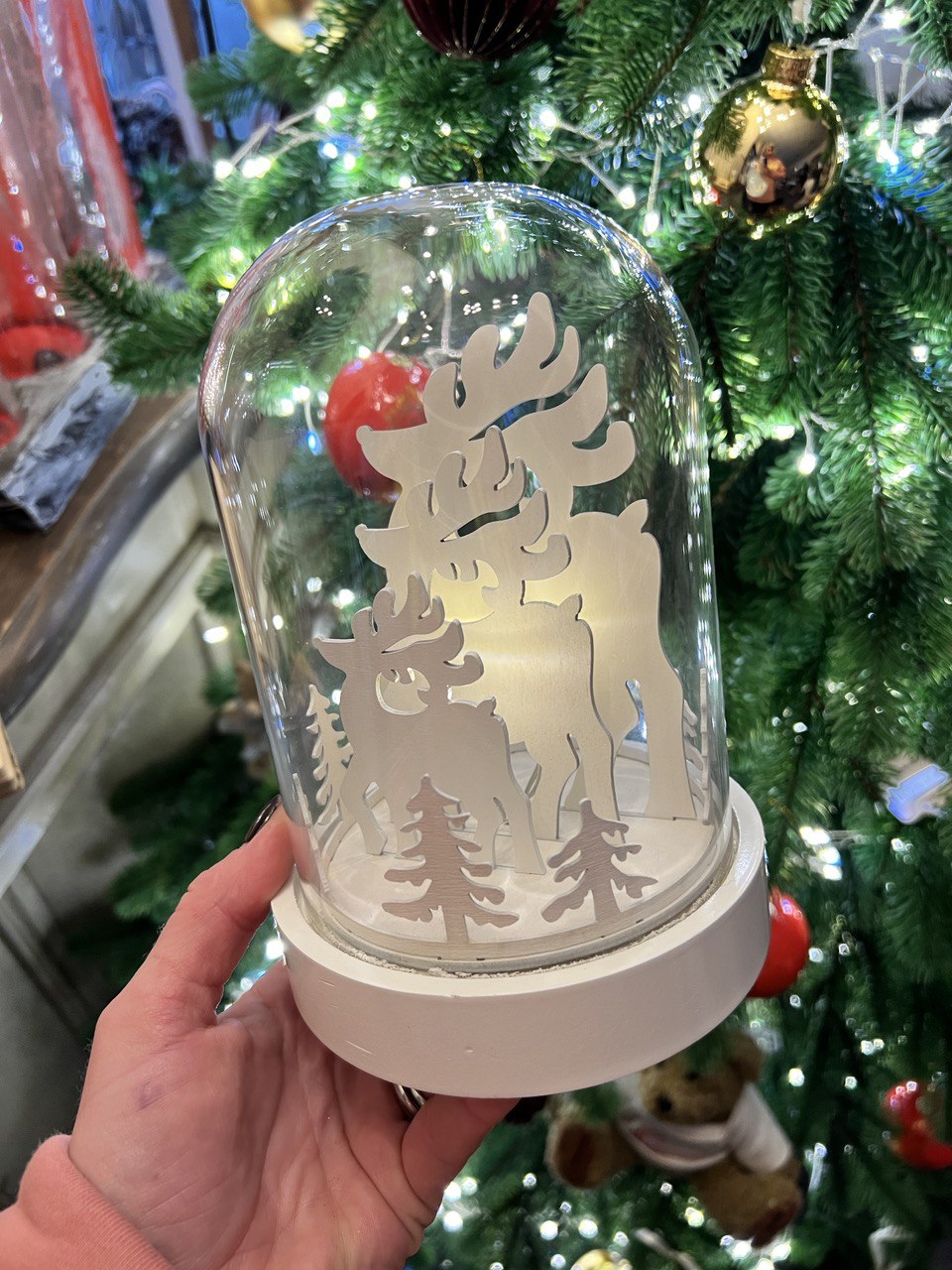 Световая банка с оленями