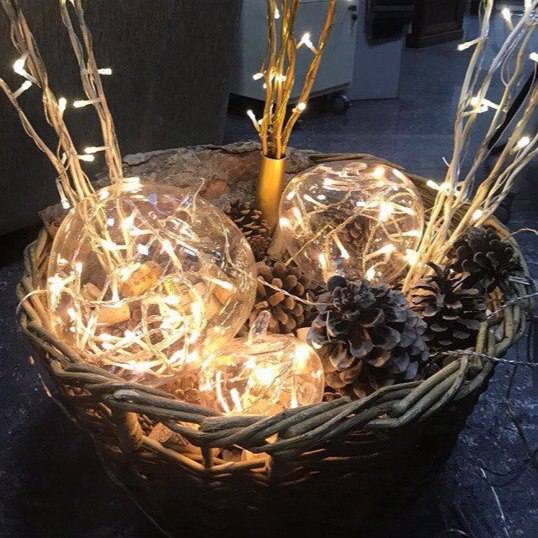 Световой декор "Белые Яблоки"