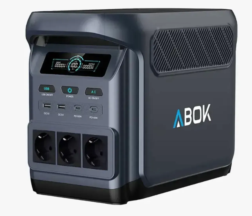Зарядна станція ABOK 1800 Вт LiFePO4 1024 Wh