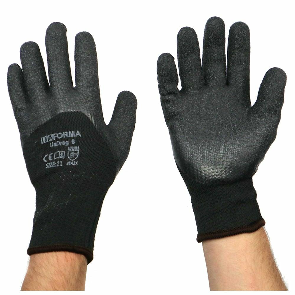 UAFORMA Gloves UA-Drag B - Рукавички зимові робочі утеплені для робіт вкриті спіненим латексом