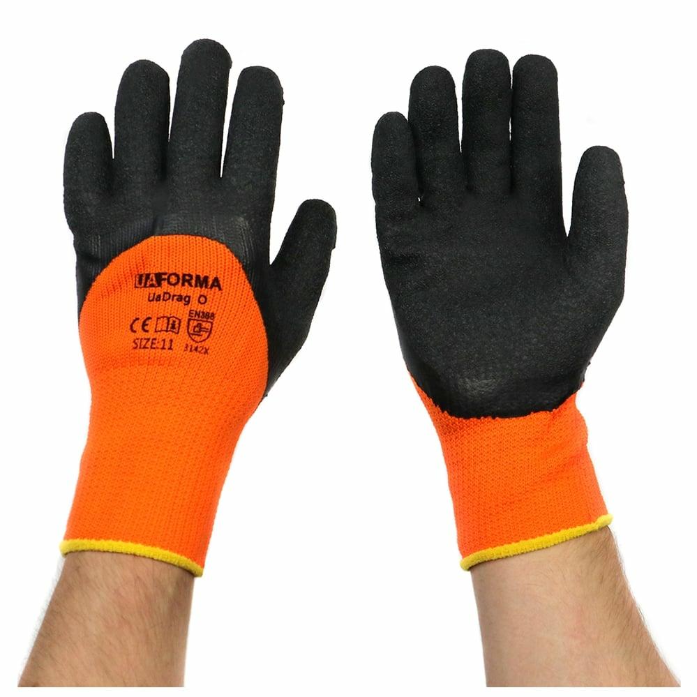 UAFORMA Gloves UA-Drag O - Рукавички зимові робочі утеплені для робіт вкриті спіненим латексом