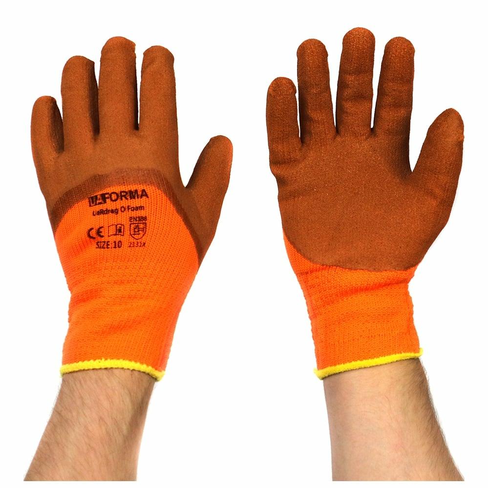 UAFORMA Gloves UA-Drag O Foam - Рукавички захисні, утеплені, трикотажні, з покриттям зі спіненого латексу, шорстке покриття