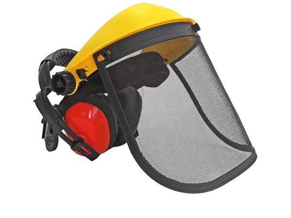 REIS FORTPRO -Захисна маска для косіння трави з навушниками