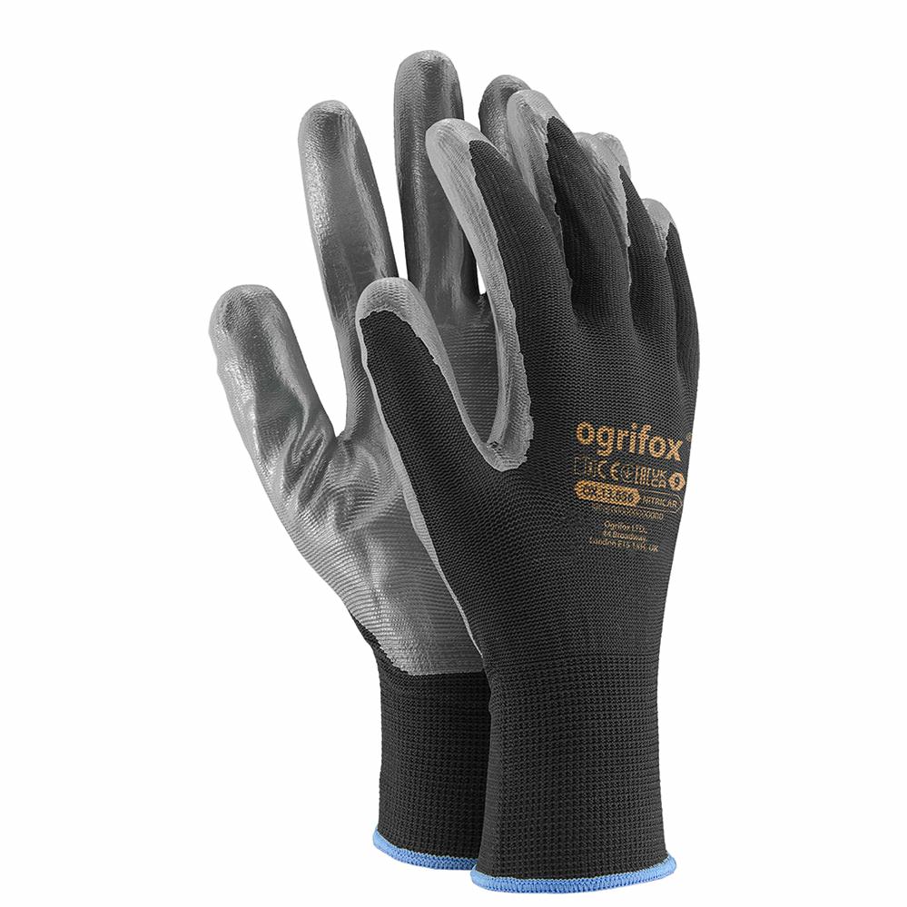 OGRIFOX Gloves OX-NITRICAR BG - Рукавички робочі з нітриловим покриттям