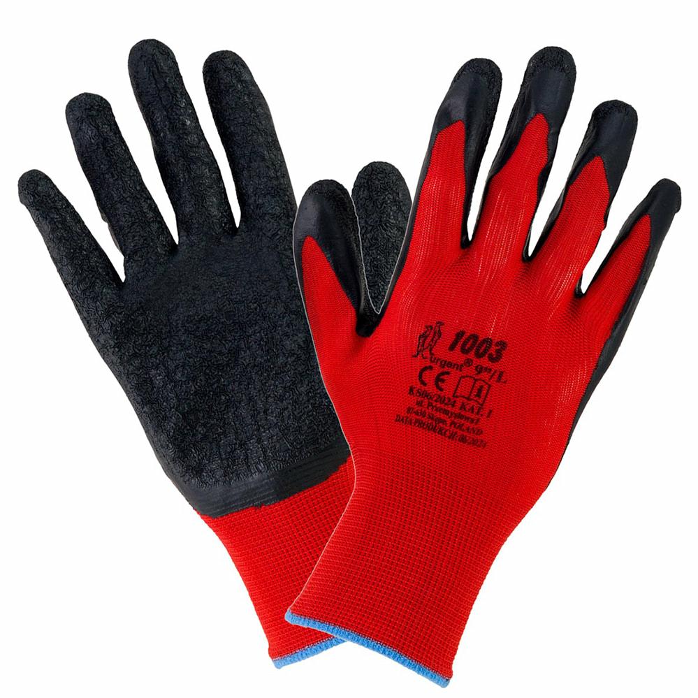 URGENT Gloves 1003 Poliester Latex - Рукавички з поліестеру вкриті латексом
