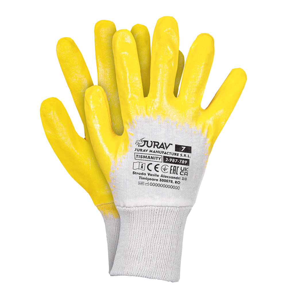 JURAV Gloves J-TISMANITY BEY - Захисні рукавички покриті нітрилом