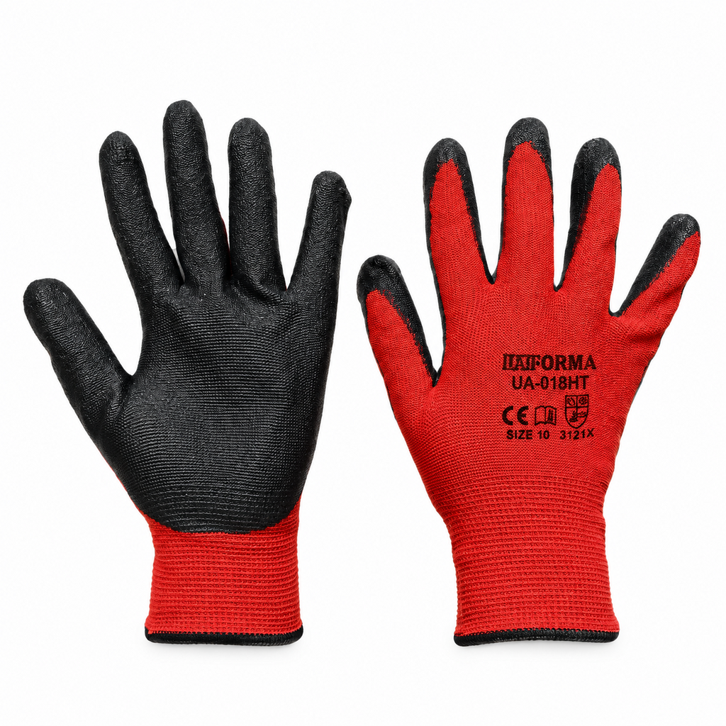 UAFORMA Gloves UA-Rednit - Робочі рукавиці з нітриловим покриттям