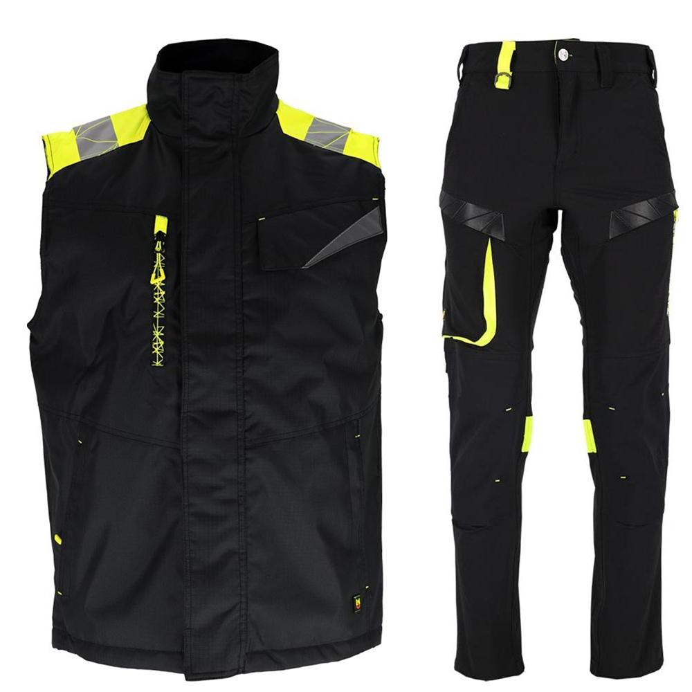 LEBER & HOLLMAN RAUT Pants & Bodywarmer - Комплект робочі штани стрейчеві та утеплений жилет
